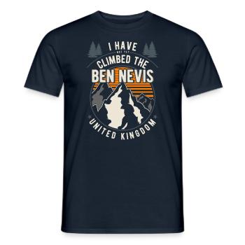 Wanderer - Kletterer Wandern Ben Nevis - Männer T-Shirt - Navy - Vorne - AI Model Male 178 light (178cm)