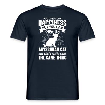 Can Buy An Abyssinian Cat - Men's T-Shirt - navy - Front - AI Model Male 178 light (178cm)