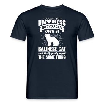 Kann Eine Balinesische Katze Kaufen - Männer T-Shirt - Navy - Vorne - AI Model Male 178 light (178cm)