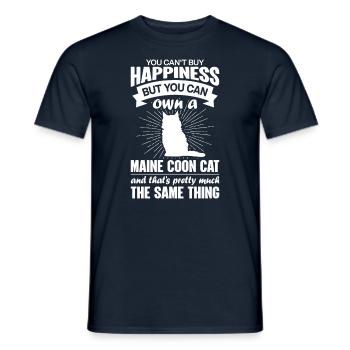 Can Buy A Maine Coon Cat - Men's T-Shirt - navy - Front - AI Model Male 178 light (178cm)