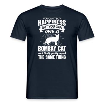 Kann Eine Bombay-Katze Kaufen - Männer T-Shirt - Navy - Vorne - AI Model Male 178 light (178cm)