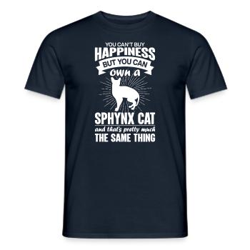 Kann Eine Sphynxkatze Kaufen - Männer T-Shirt - Navy - Vorne - AI Model Male 178 light (178cm)