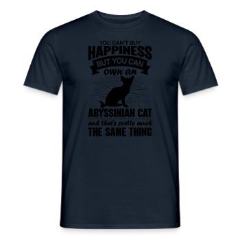 Can Buy An Abyssinian Cat - Men's T-Shirt - navy - Front - AI Model Male 178 light (178cm)