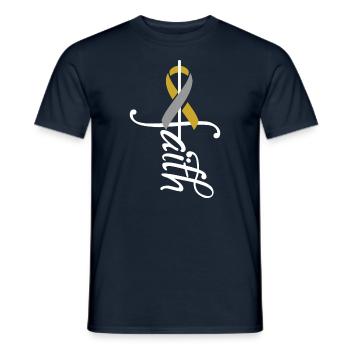 Band Chemo Cancer Awareness - Men's T-Shirt - navy - Front - AI Model Male 178 light (178cm)