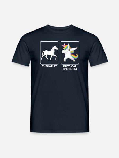 Funny physiotherapist - Men's T-Shirt - navy