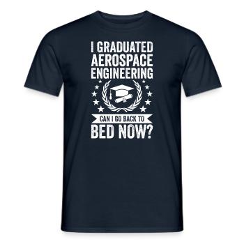 I have completed Software Engineering - Men's T-Shirt - navy - Front - AI Model Male 178 light (178cm)