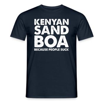 Les gens sucent Le serpent de sable kenyan - T-shirt homme - marine - Devant - AI Model Male 178 light (178cm)