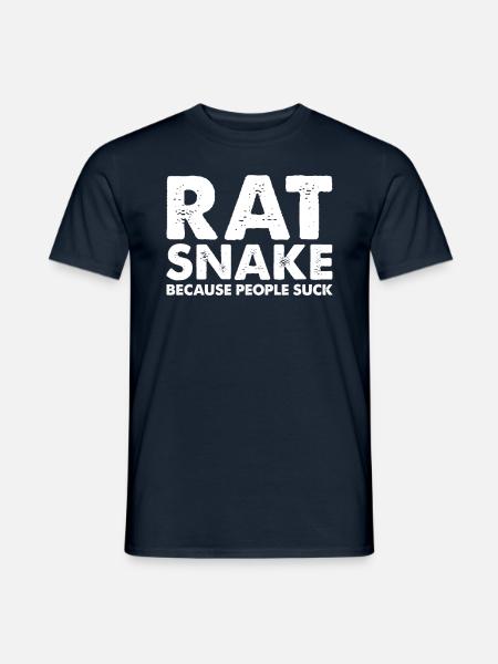 People suck rat snakes - Men's T-Shirt - navy