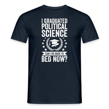 Ich Habe Politikwissenschaften Studiert - Männer T-Shirt - Navy - Vorne - AI Model Male 178 light (178cm)
