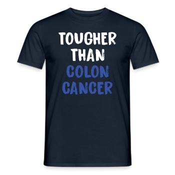 Härter Als Darmkrebs - Männer T-Shirt - Navy - Vorne - AI Model Male 178 light (178cm)