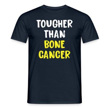 Harder than bone cancer - Men's T-Shirt - navy - Front - AI Model Male 178 light (178cm)