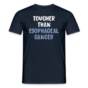 Harder Than Esophageal Cancer - Men's T-Shirt - navy - Front - AI Model Male 178 light (178cm)