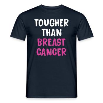 Harder than breast cancer - Men's T-Shirt - navy - Front - AI Model Male 178 light (178cm)