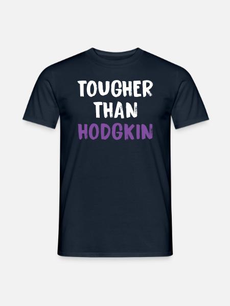 Harder Than Hodgkin Cancer - Men's T-Shirt - navy
