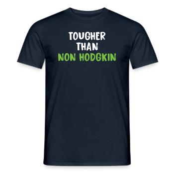 Harder Than Non-Hodgkin Cancer - Men's T-Shirt - navy - Front - AI Model Male 178 light (178cm)