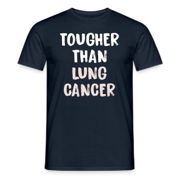 Härter Als Lungenkrebs - Männer T-Shirt - Navy - Vorne - AI Model Male 178 light (178cm)