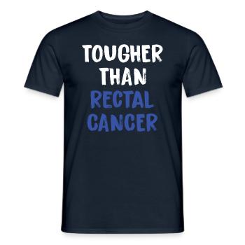 Härter Als Rektalkrebs - Männer T-Shirt - Navy - Vorne - AI Model Male 178 light (178cm)