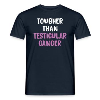 Plus dur que le cancer du testicule - T-shirt homme - marine - Devant - AI Model Male 178 light (178cm)