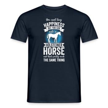 Riding - Holsteiner Pferd - Men's T-Shirt - navy - Front - AI Model Male 178 light (178cm)