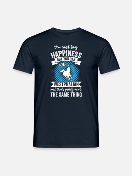 Équitation - Cheval westphalien - T-shirt homme - marine