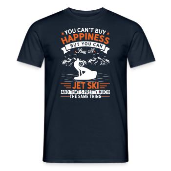 Glück Kann Man Nicht Kaufen, Außer Jetski - Männer T-Shirt - Navy - Vorne - AI Model Male 178 light (178cm)