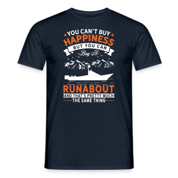 Je ne peux pas acheter de chance, mais Runabout - T-shirt homme - marine - Devant - AI Model Male 178 light (178cm)