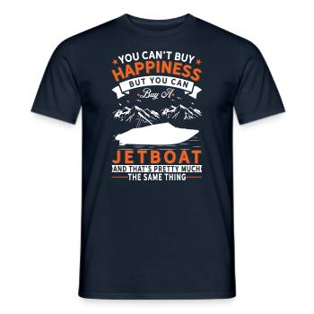 Je ne peux pas acheter de chance, mais Jetboat - T-shirt homme - marine - Devant - AI Model Male 178 light (178cm)
