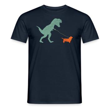 Vintage T-Rex - Men's T-Shirt - navy - Front - AI Model Male 178 light (178cm)