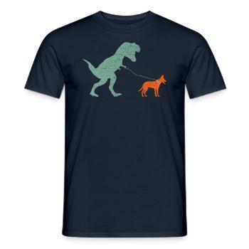 Vintage T-Rex - Men's T-Shirt - navy - Front - AI Model Male 178 light (178cm)