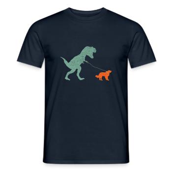 Vintage T-Rex - Men's T-Shirt - navy - Front - AI Model Male 178 light (178cm)