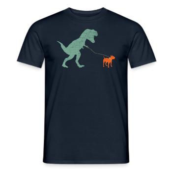 Vintage T-Rex - Men's T-Shirt - navy - Front - AI Model Male 178 light (178cm)