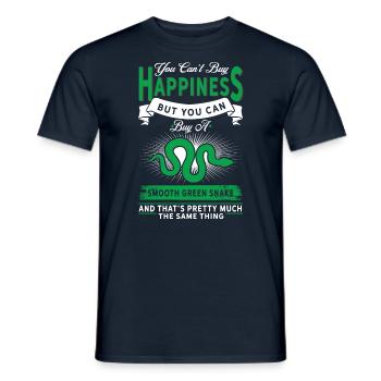 You Can Buy A Smooth Green Snake - Men's T-Shirt - navy - Front - AI Model Male 178 light (178cm)