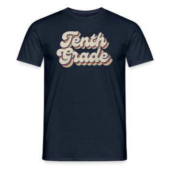 Boho Rainbow - Tenth Grade Teacher - Men's T-Shirt - navy - Front - AI Model Male 178 light (178cm)