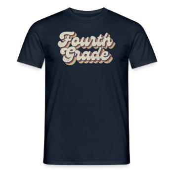 Boho Rainbow - Lehrer Der Vierten Klasse - Männer T-Shirt - Navy - Vorne - AI Model Male 178 light (178cm)