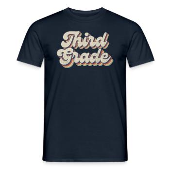 Boho Rainbow - Lehrer Der Dritten Klasse - Männer T-Shirt - Navy - Vorne - AI Model Male 178 light (178cm)