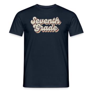 Boho Rainbow - Enseignant de la septième année - T-shirt homme - marine - Devant - AI Model Male 178 light (178cm)