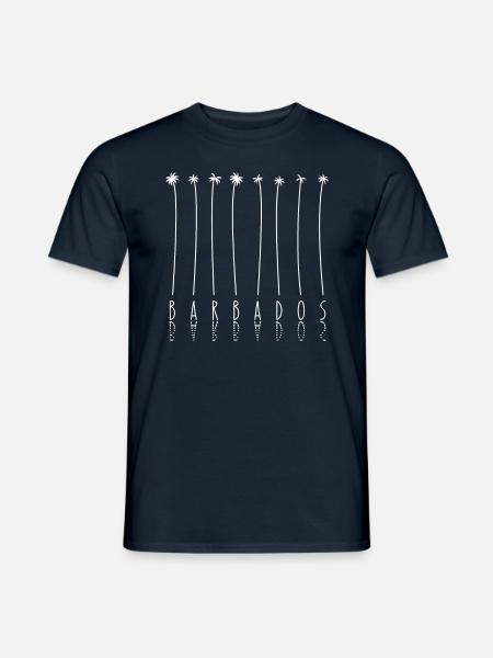 Palm - Île des Caraïbes Barbade - T-shirt homme - marine