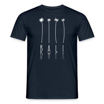 Palme - Insel Indonesien Bali - Männer T-Shirt - Navy - Vorne - AI Model Male 178 light (178cm)
