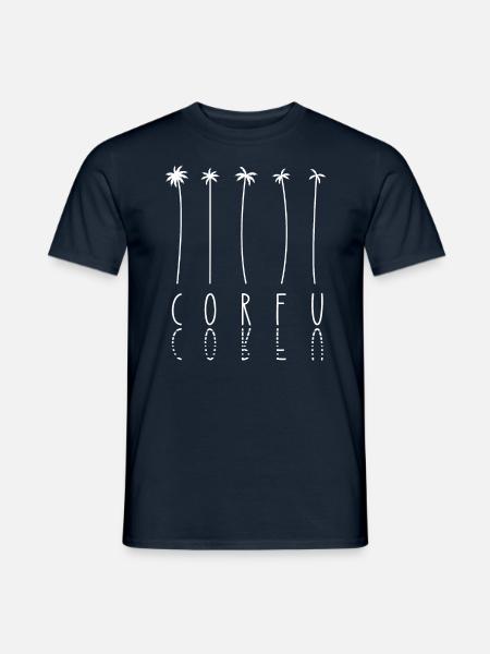 Palm Holiday - Island Greece Corfu - Men's T-Shirt - navy