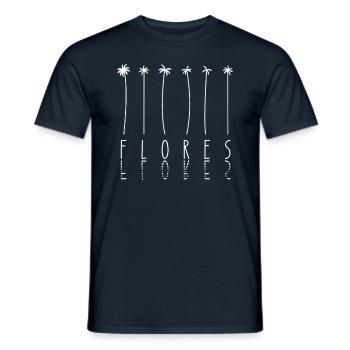 Palm - Island Indonesia Flores - Men's T-Shirt - navy - Front - AI Model Male 178 light (178cm)