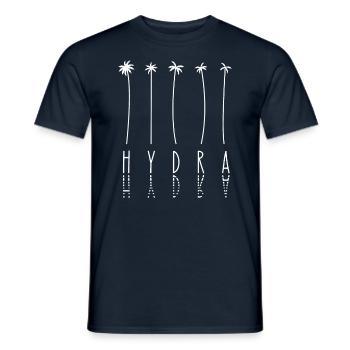 Palm holiday - island Greece Hydra - Men's T-Shirt - navy - Front - AI Model Male 178 light (178cm)