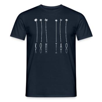 Palm - Île de Thaïlande Koh Tao - T-shirt homme - marine - Devant - AI Model Male 178 light (178cm)