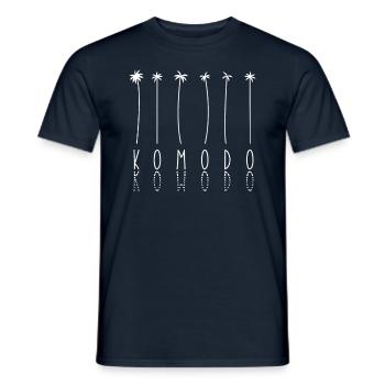 Palme - Insel Indonesien Komodo - Männer T-Shirt - Navy - Vorne - AI Model Male 178 light (178cm)
