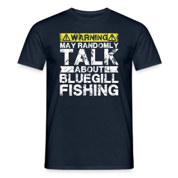 Fishing - Bluegill Fish - Men's T-Shirt - navy - Front - AI Model Male 178 light (178cm)