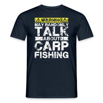 Angeln - Karpfenfisch - Männer T-Shirt - Navy - Vorne - AI Model Male 178 light (178cm)