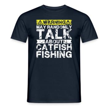 Pêche - Poisson-chat - T-shirt homme - marine - Devant - AI Model Male 178 light (178cm)