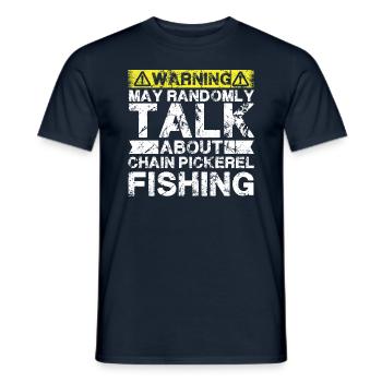 Pêche - Sélecteur de chaîne Poisson - T-shirt homme - marine - Devant - AI Model Male 178 light (178cm)