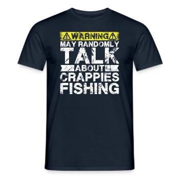 Fishing - Crappies Fish - Men's T-Shirt - navy - Front - AI Model Male 178 light (178cm)