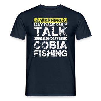 Pêche - Cobia -Poisson - T-shirt homme - marine - Devant - AI Model Male 178 light (178cm)