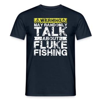 Pêche - Poisson aléatoire - T-shirt homme - marine - Devant - AI Model Male 178 light (178cm)